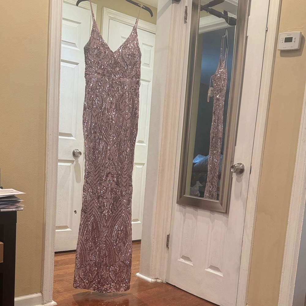 Sequin Pink Gown